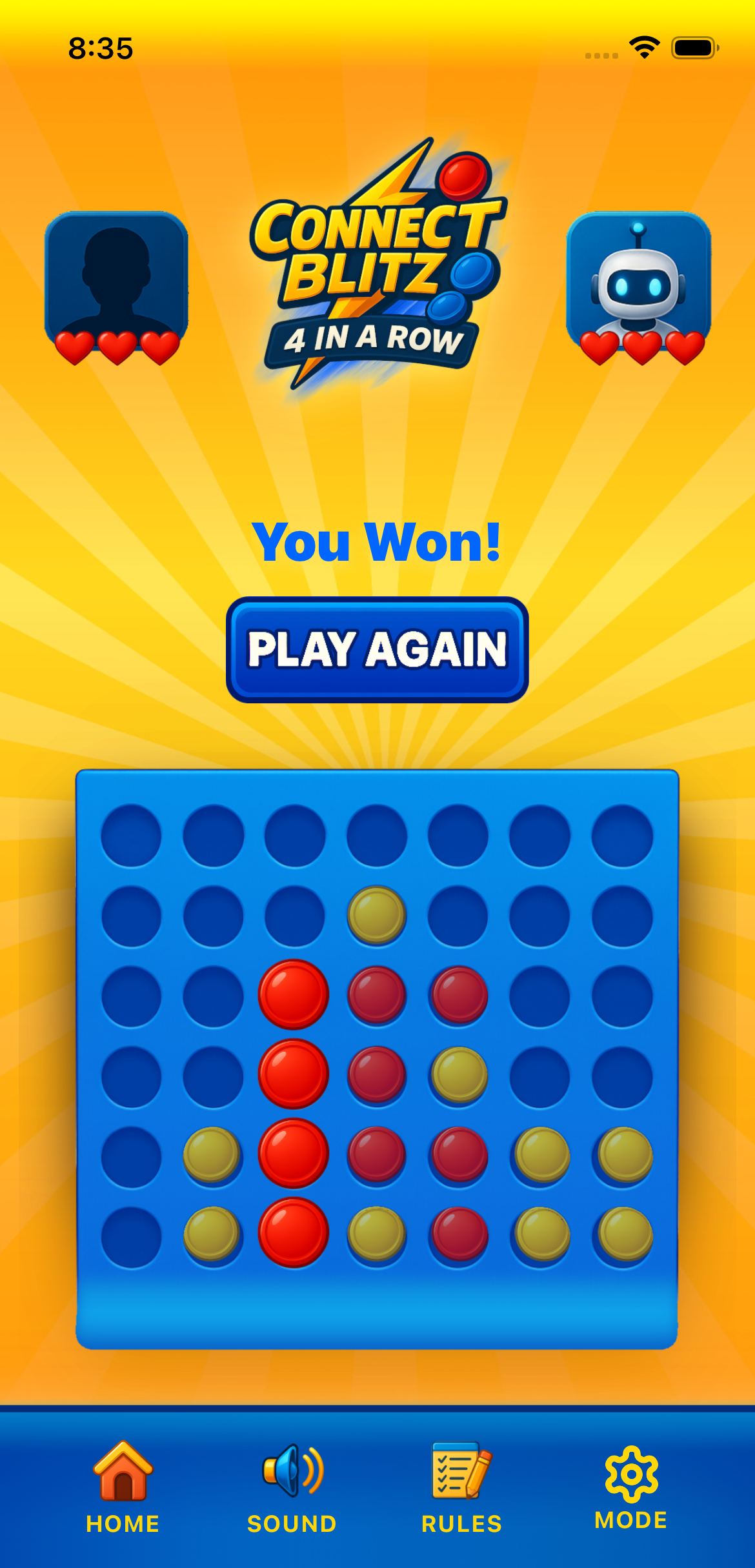 ConnectBlitz Main Menu